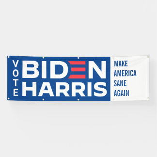 Banderoles Biden Harris Personnalisé Légende Élection du prés