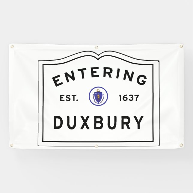 Banderoles Bienvenue à Duxbury MA (Horizontal)
