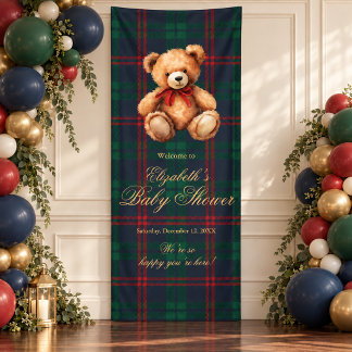 Banderoles Bienvenue à la Baby Shower Classique Teddy Bear Pr