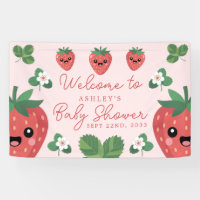 Bienvenue à la Baby Shower Kawaii Strawberry