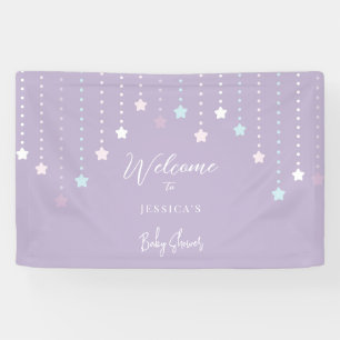 Banderoles Bienvenue à la Baby Shower Twinkle Twinkle Little