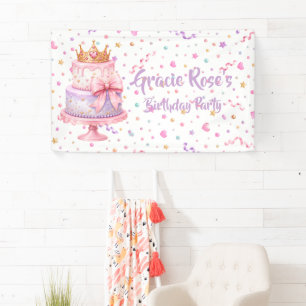Banderoles Bienvenue à la fête d'anniversaire de la princesse
