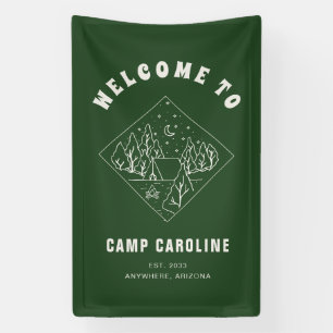 Banderoles Bienvenue à la fête de Bachelorette au camp