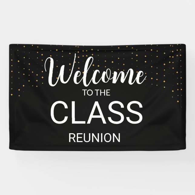 Banderoles bienvenue à la réunion de classe (Horizontal)