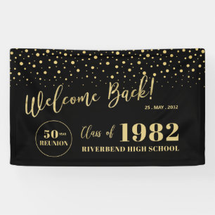 Banderoles Bienvenue à la soirée de retrouvailles de classe G