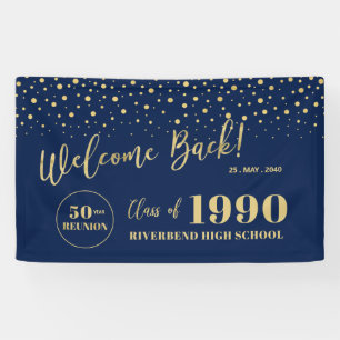 Banderoles Bienvenue à la soirée de retrouvailles de classe G
