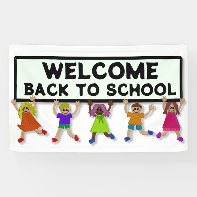 Banderoles Bienvenue à l'école (Horizontal)