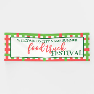 Banderoles Bienvenue à Summer Food Truck Festival Custom