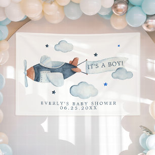 Banderoles Bienvenue à une Baby Shower pour un Garçon dans un