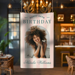 Banderoles Bienvenue à une fête d'anniversaire Préppy de tout