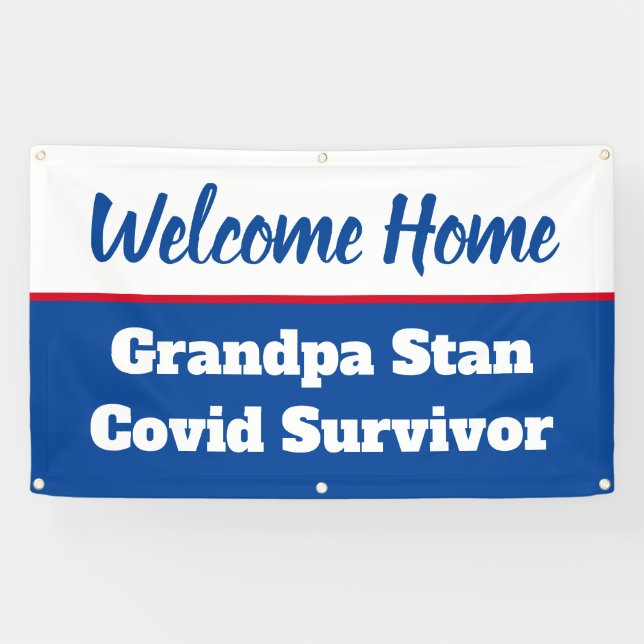 Banderoles Bienvenue Accueil Vidéo Survivant Nom Modèle (Horizontal)
