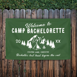 Banderoles Bienvenue au Camp Bachelorette