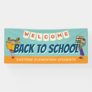 Banderoles Bienvenue Aux Élèves De L'École