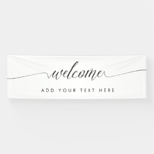 Banderoles Bienvenue Banner Poster Vinyl Faire-part personnal