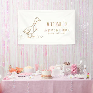 Banderoles Bienvenue Élégant Boho Silly Goose Baby Shower