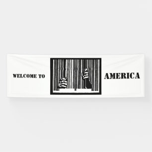 Banderoles Bienvenue en AMÉRIQUE