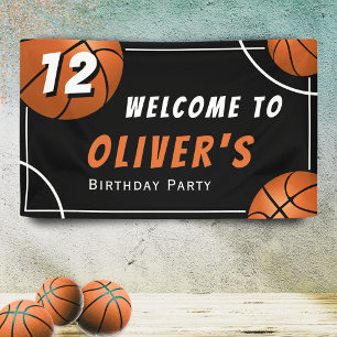Banderoles Bienvenue Fête d'anniversaire Enfants Sports Baske