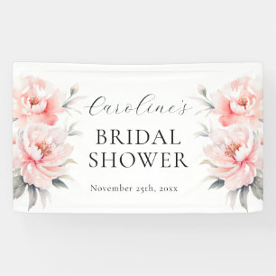 Banderoles BIENVENUE Floral Peonies Blush FÊTE DES MARIÉES ro