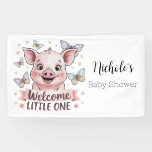 Banderoles Bienvenue Little One - Joli Baby shower de Piglet