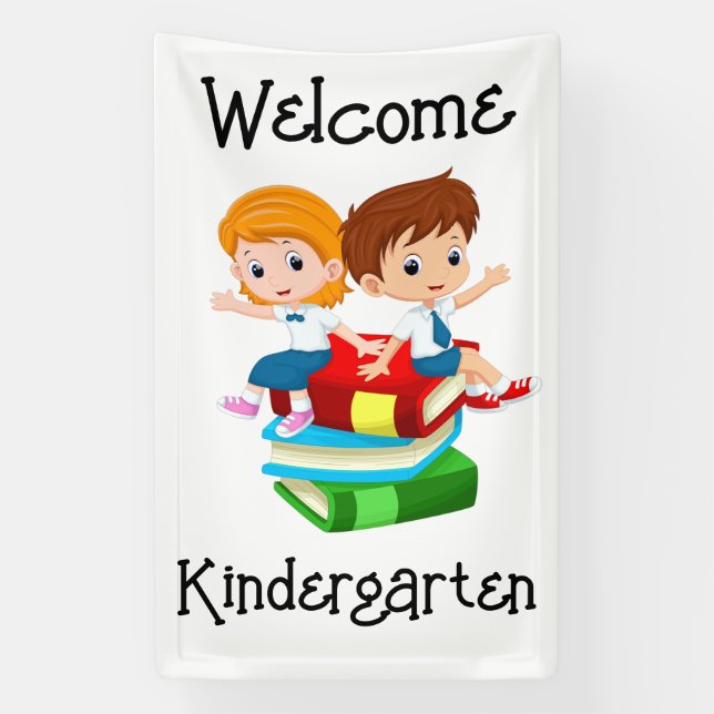 Banderoles Bienvenue maternelle (Verticale)
