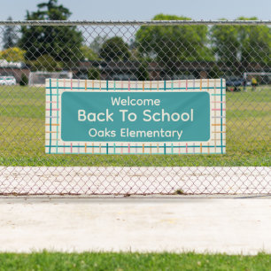 Banderoles Bienvenue pastel de rentrée scolaire