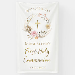 Banderoles Bienvenue pour la première communion
