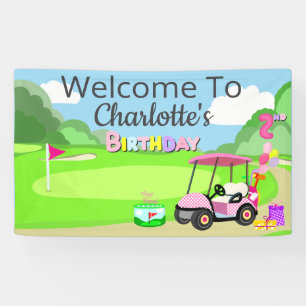 Banderoles Bienvenue pour le 2e anniversaire Polka Dot Rose F