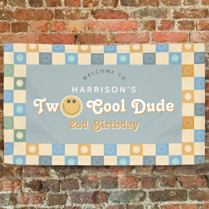 Banderoles Bienvenue pour les 2 ans de deux garçons sympas