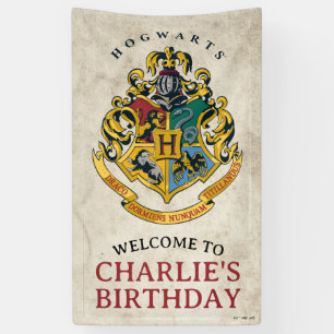 Banderoles Bienvenue pour votre anniversaire avec le blason d
