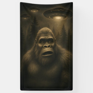 Banderoles Bigfoot Sasquatch Alien UFO Funny