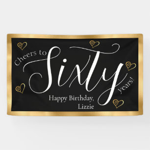 Banderoles Black and Gold 60e anniversaire