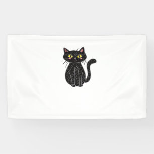 Banderoles Black Cat Magic - Cute & Éffrayante Halloween Cat 