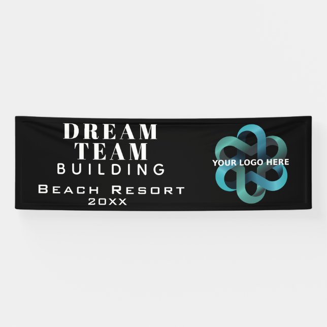 Banderoles Black Team Building - Logo de la compagnie Dream T (Horizontal)