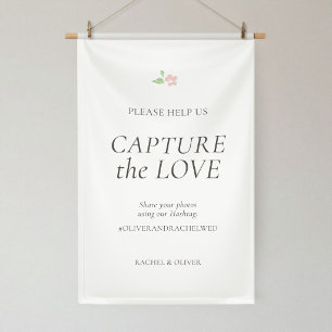 Banderoles Blanc   Capturez l'amour Mariage 