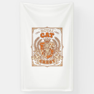 Banderoles Blason de chat royal Chat Héraldique Armoiries Vin