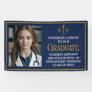 Banderoles Bleu bleu Ostéopathie Médicale de l'école