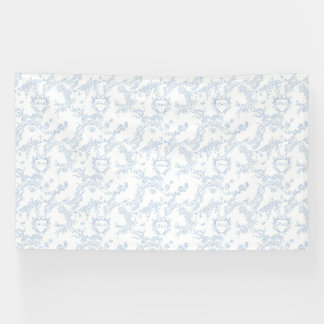 Banderoles Bleu Chinoiserie Toile de Jouy Mariage