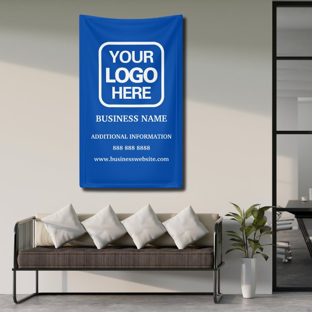 Banderoles Bleu | Logo professionnel moderne (Créateur téléchargé)