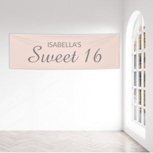 Banderoles Blush Rose Sweet 16
