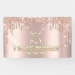 Banderoles Body Sculpting Beauté Logo Parties scintillant Gol