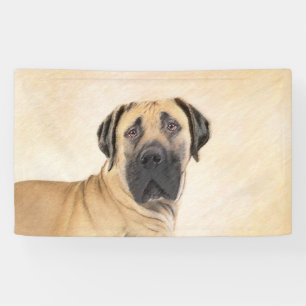 Banderoles Boerboel Peinture - Cute Original Chien Art