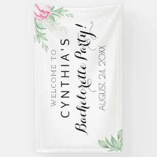 Banderoles Boho Aquarelle Eucalyptus Vert Bachelorette