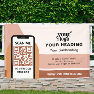 Banderoles Boho Branding Professional Publicité QR Code