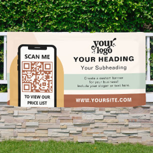 Banderoles Boho Branding Professional Publicité QR Code