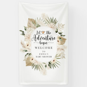 Banderoles Boho Laisser L'Aventure Commencer Le Baby shower