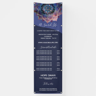 Banderoles Boho Nebula Bloom Conception de Mandala