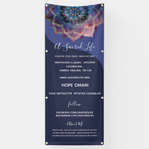 Banderoles Boho Nebula Mandala, Mystique
