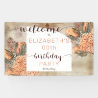 Boho Palm Feuilles Hydrangea fête d'anniversaire B
