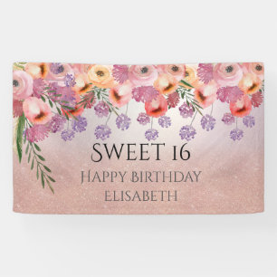 Banderoles Boho romantique aquarelle florale douce 16 partie 