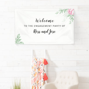 Banderoles Boho Watercolor Eucalyptus